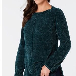 New Green Chenille Sweater